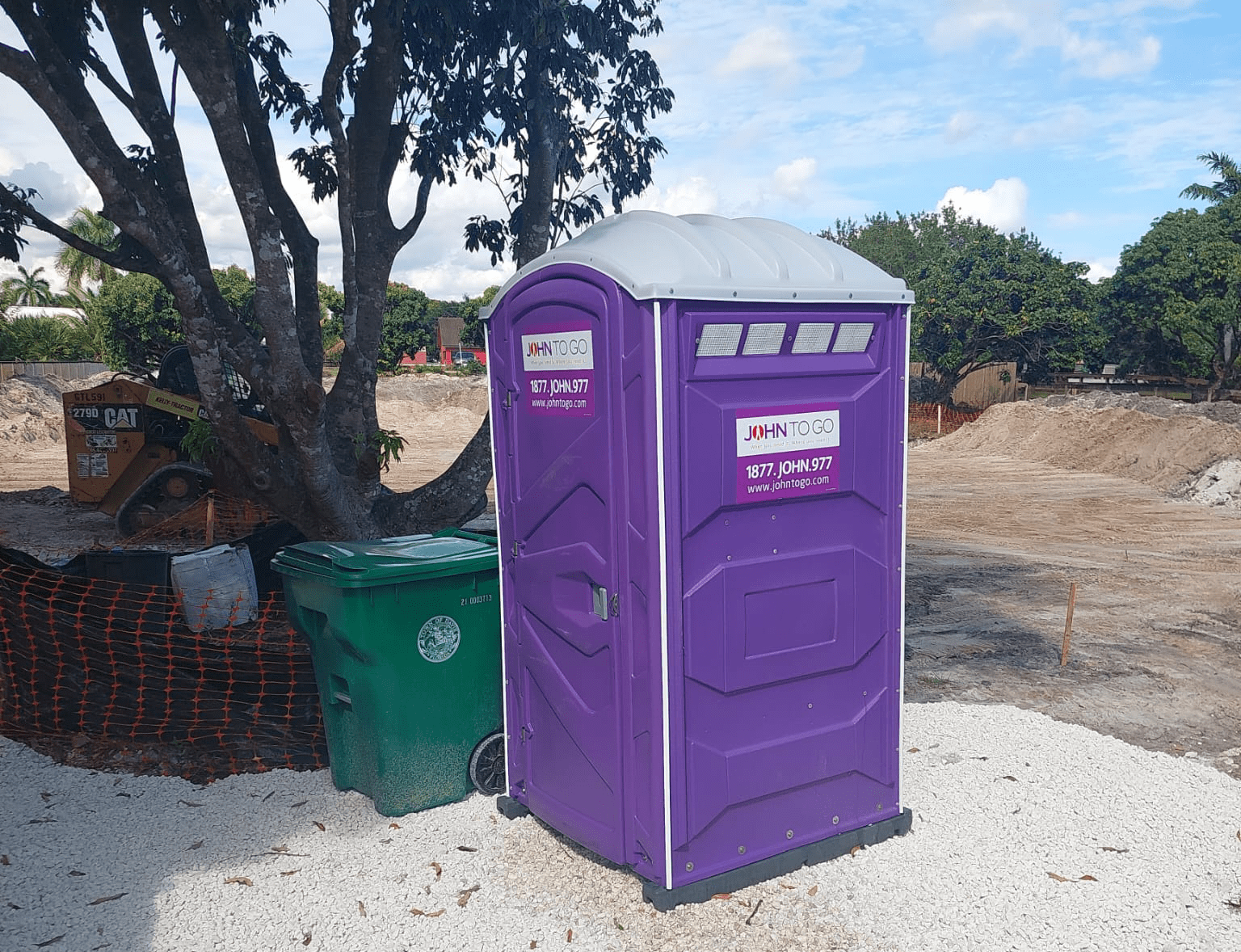 Remote filming porta-potty Remote filming porta-potty