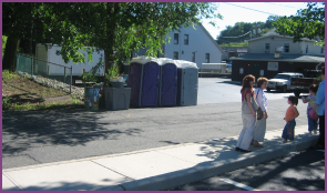 Portable restrooms at New City Event in Rockland County