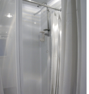 Interior of mobile restroom and shower trailer in NY and NJ Interior of mobile restroom and shower trailer in NY and NJ
