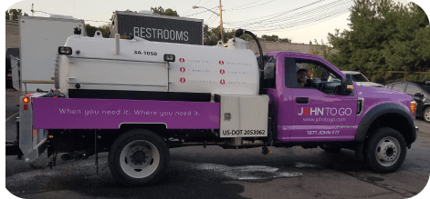 NY and NJ Porta potty service truck NY and NJ Porta potty service truck