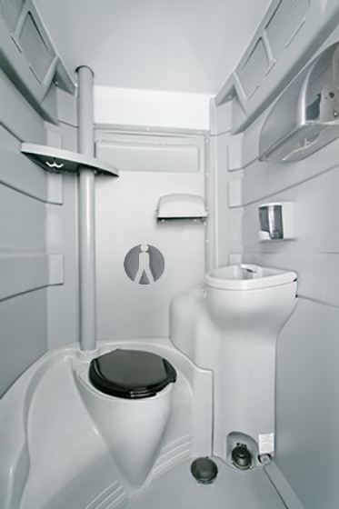 Flushable Portable Restroom Unit