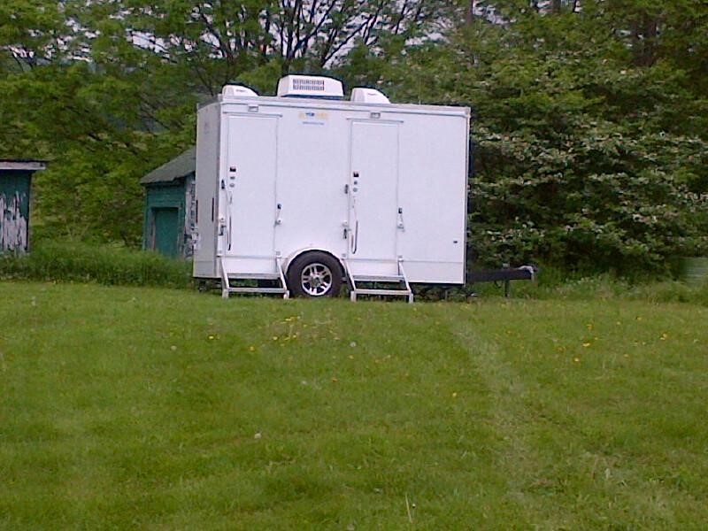 portable toilet rental in Bergen County restroom trailer