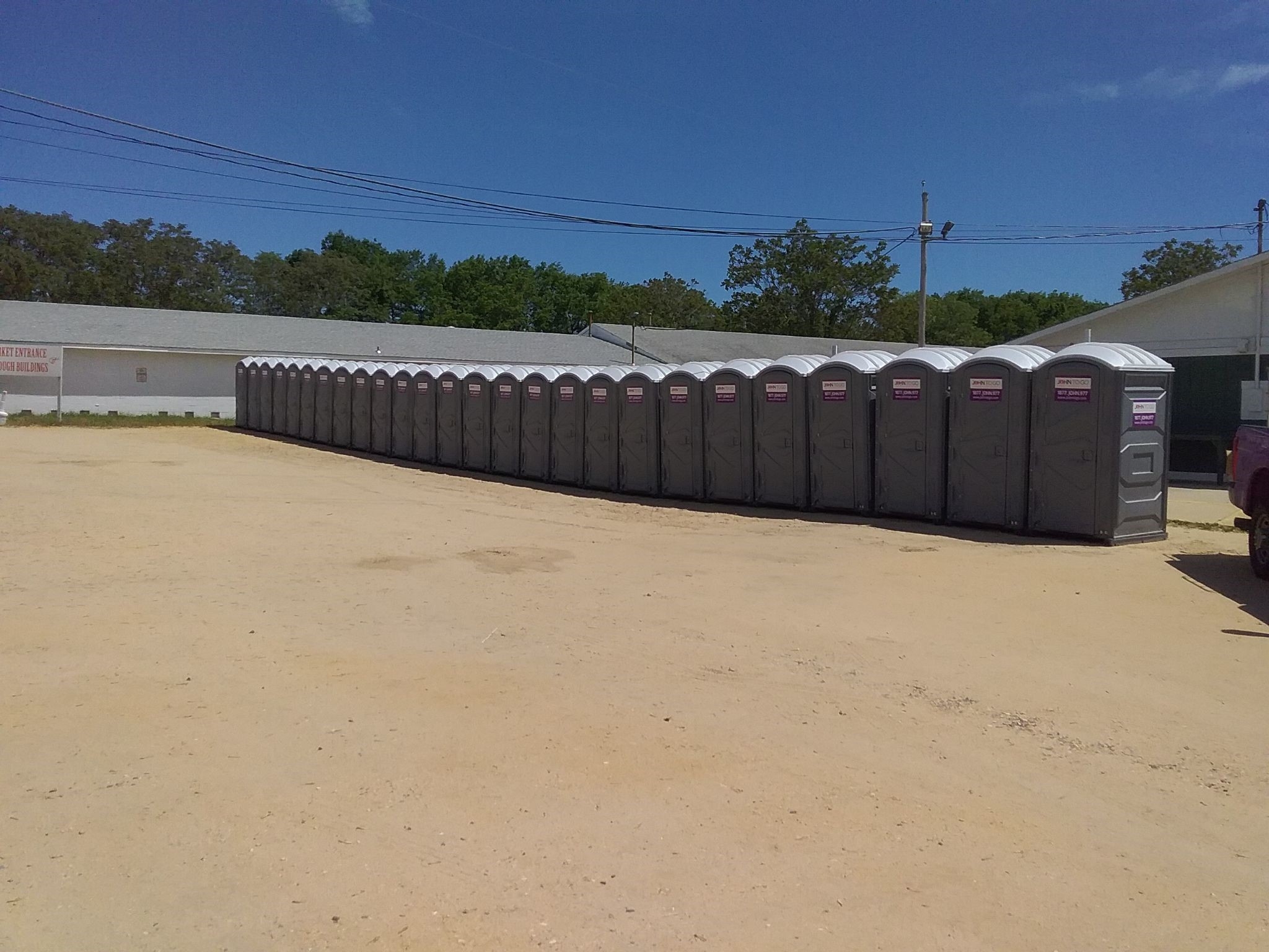 Portable toilets at Auction in Monmouth County NJ