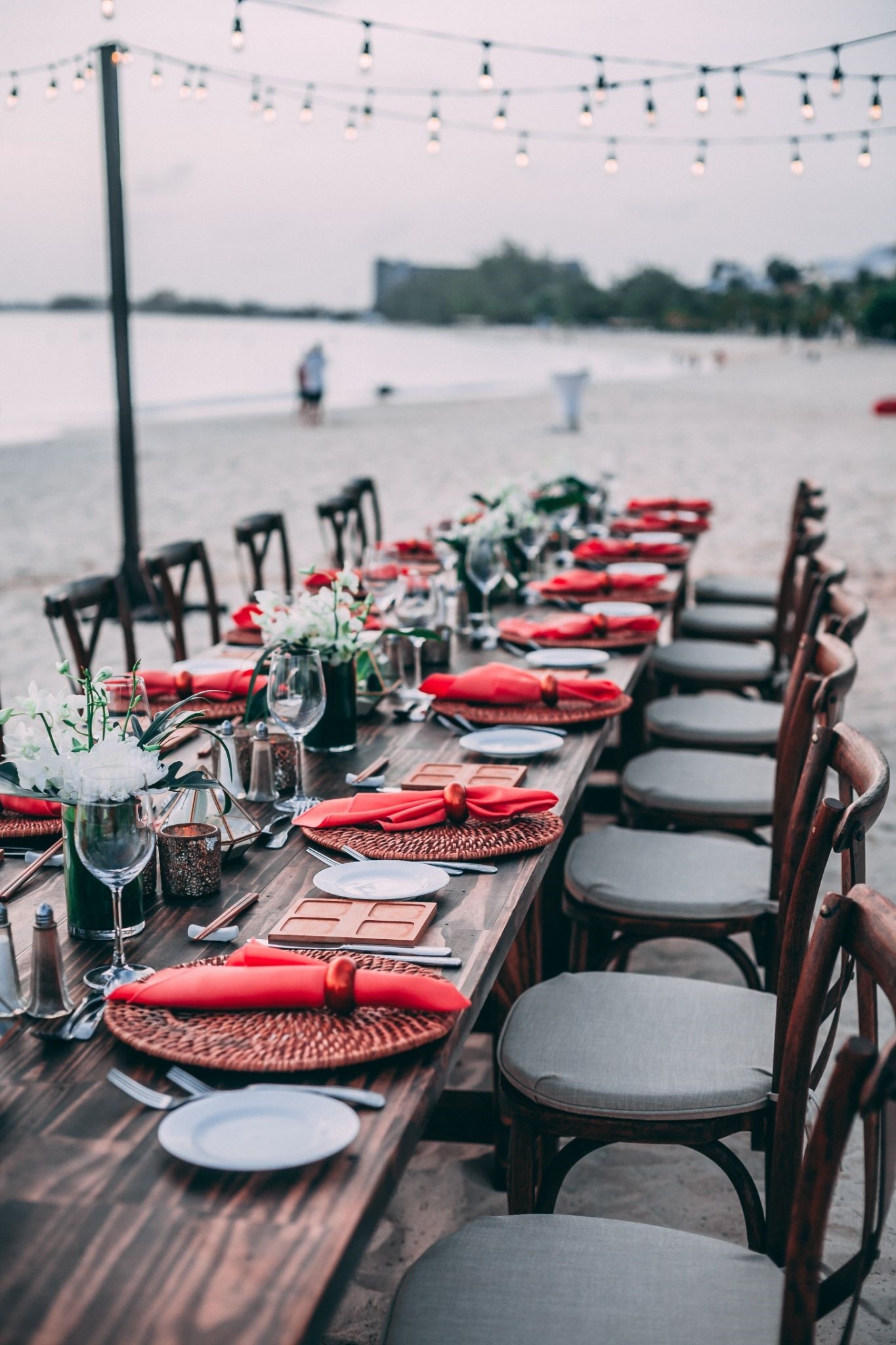 Tablescape at outdoor event