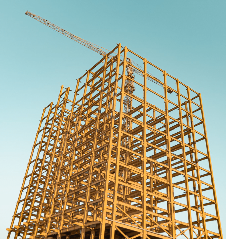 construction of a skyscraper