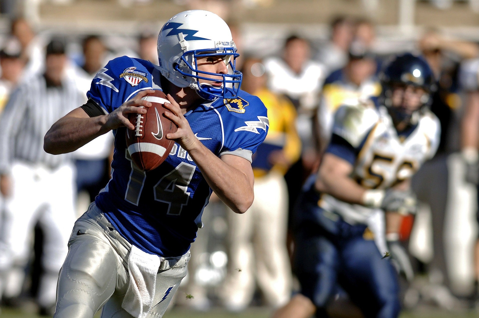 player at football event