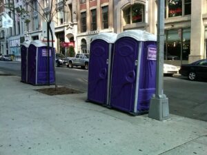porta potty unit in Manhattan for event
