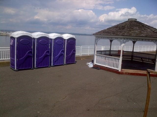 portable bathroom rental units near waterfront