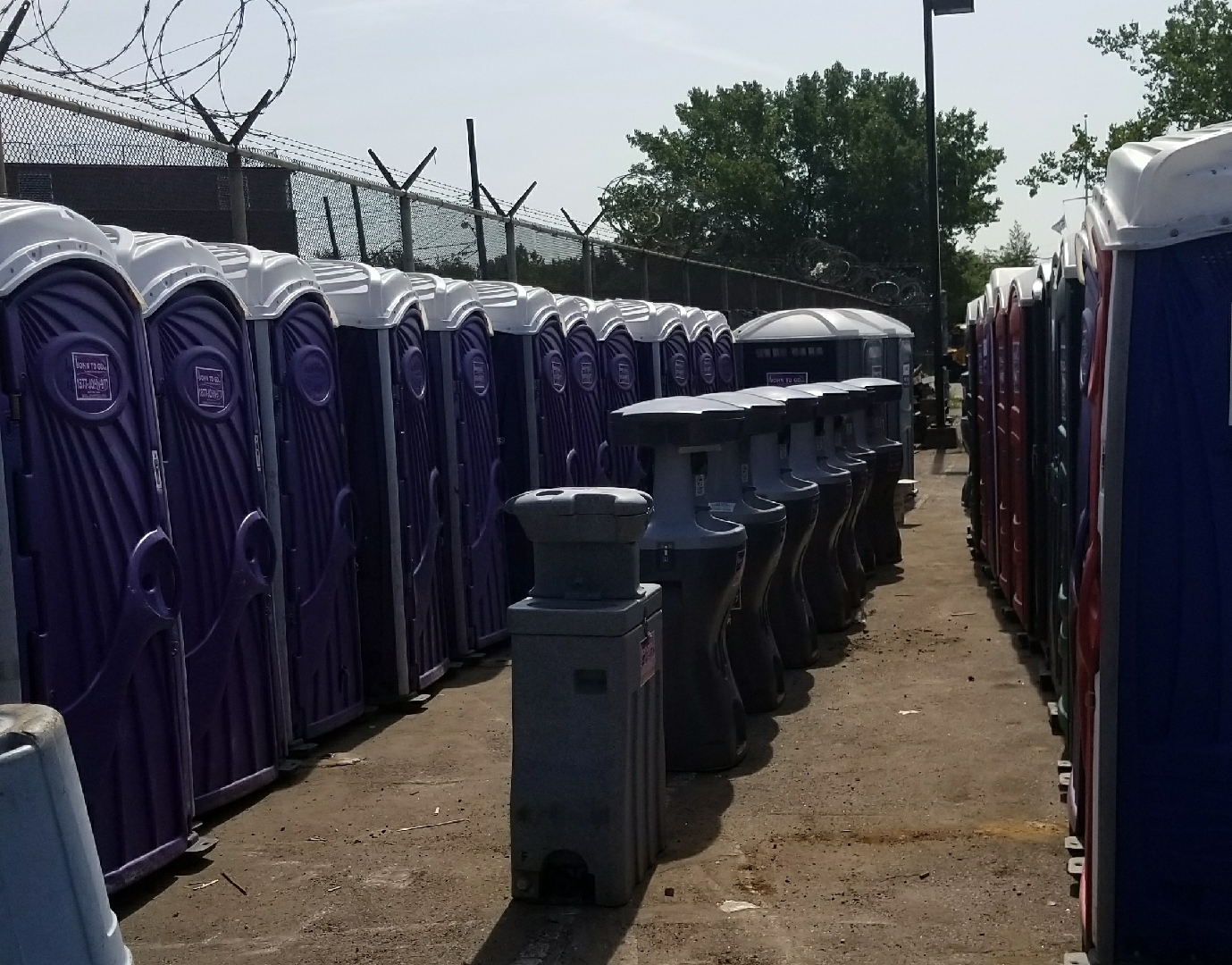 Portable toilet and sink rentals