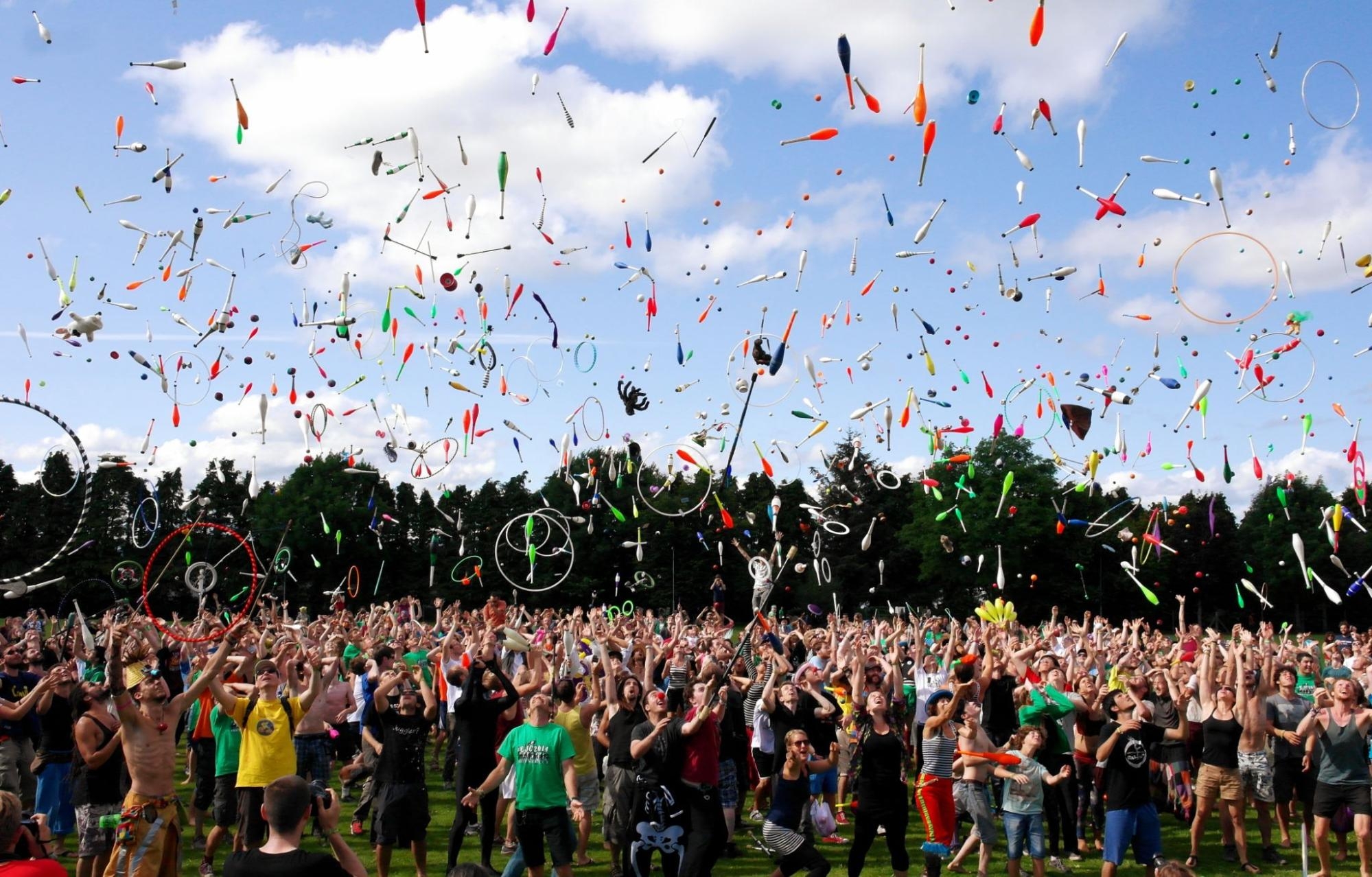 Crowd at public event