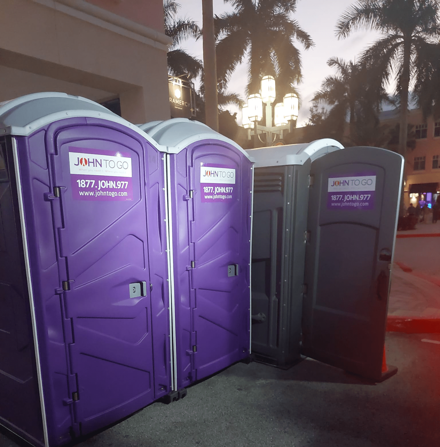 porta potty rentals at Boca Raton events