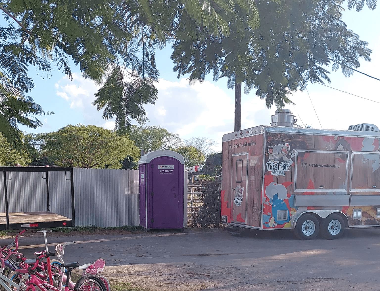 Porta potty near Miami Beach