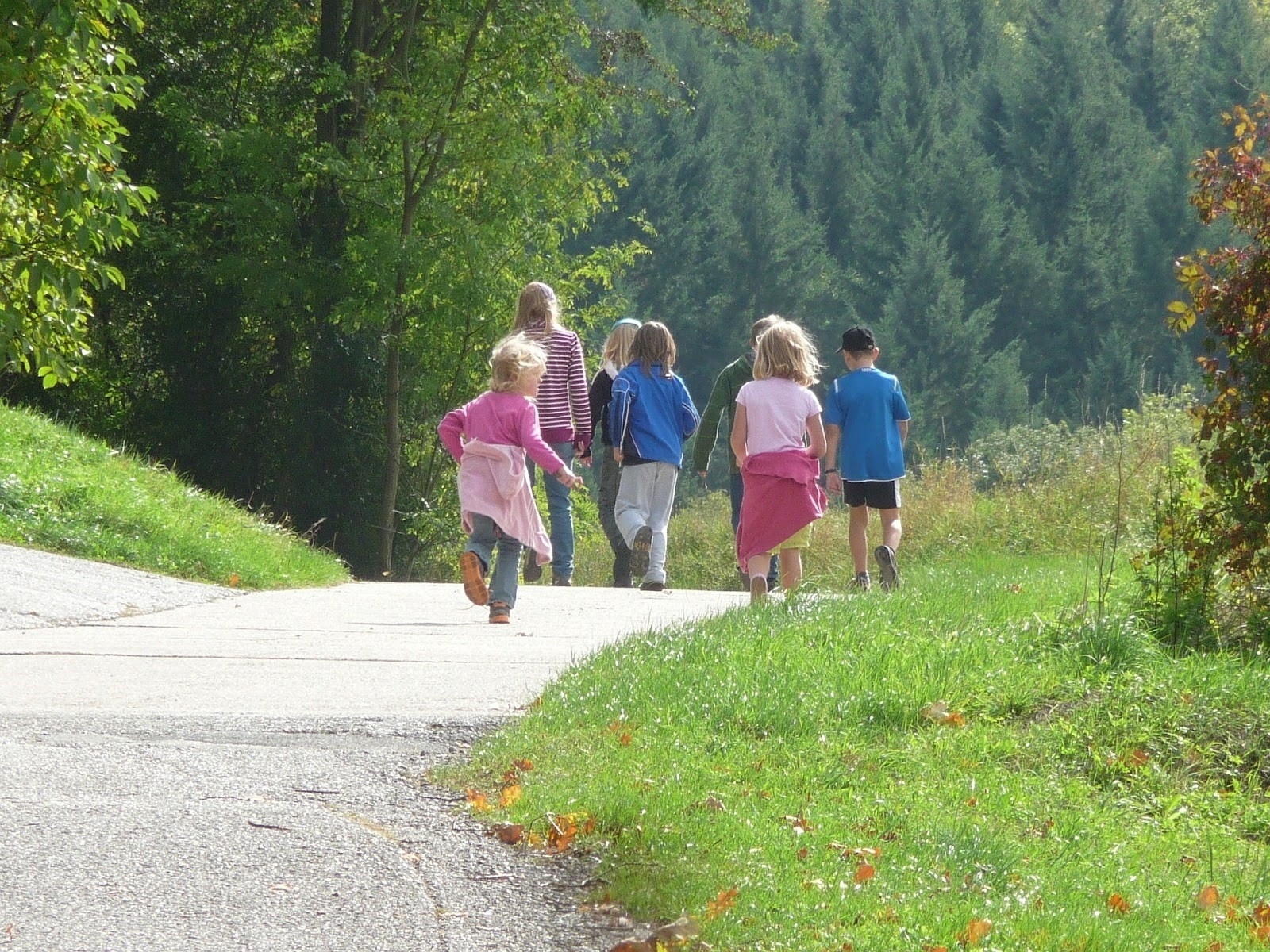 kids enjoying spring activities outdoors