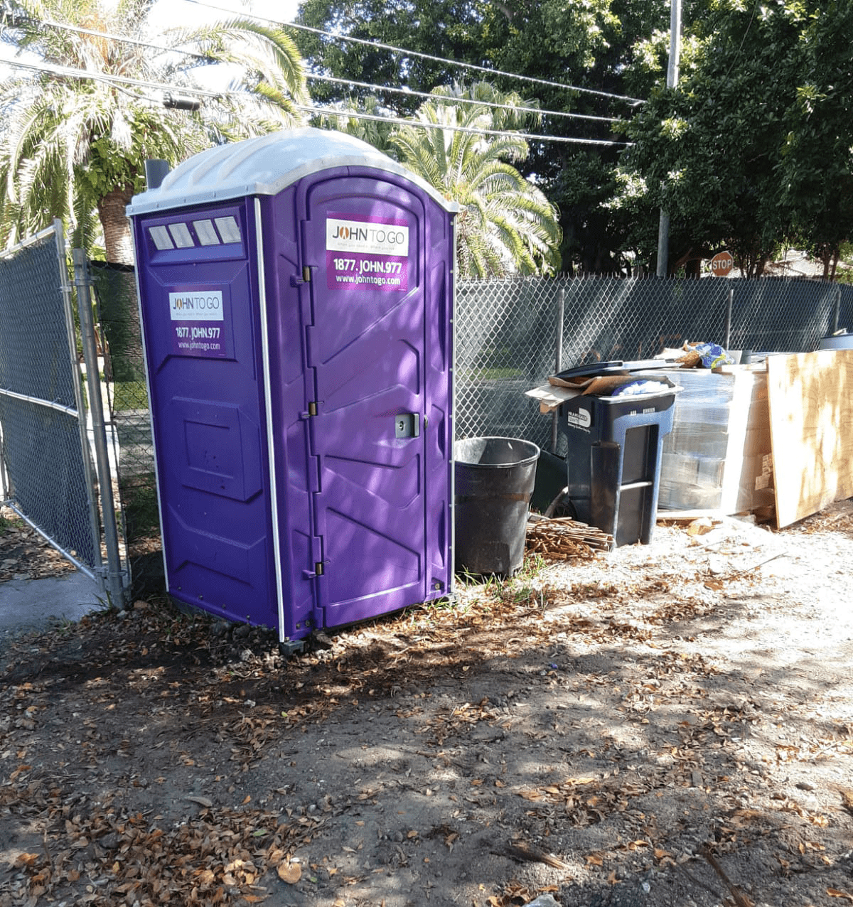 porta potty at home in Miami