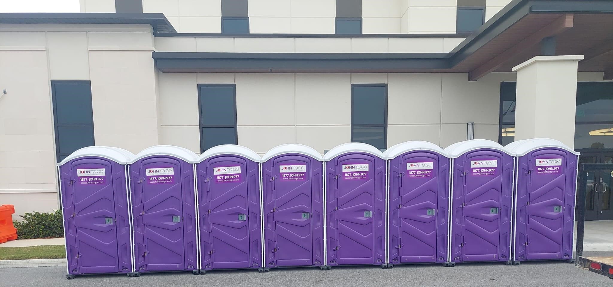 disaster relief porta potty units