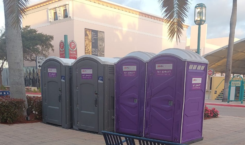 Florida porta potty rental units for event