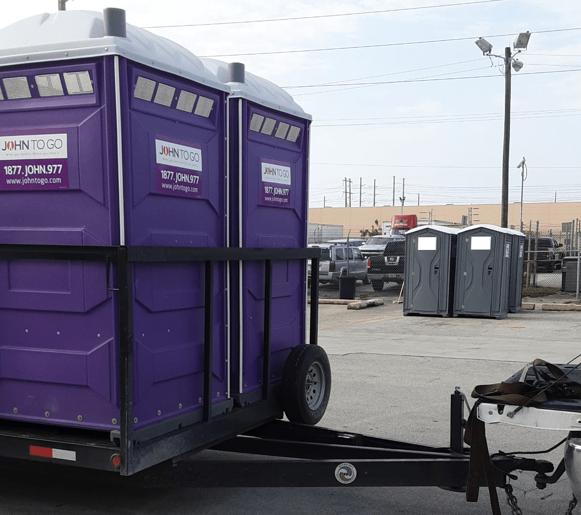 delivery of port o potty rental units