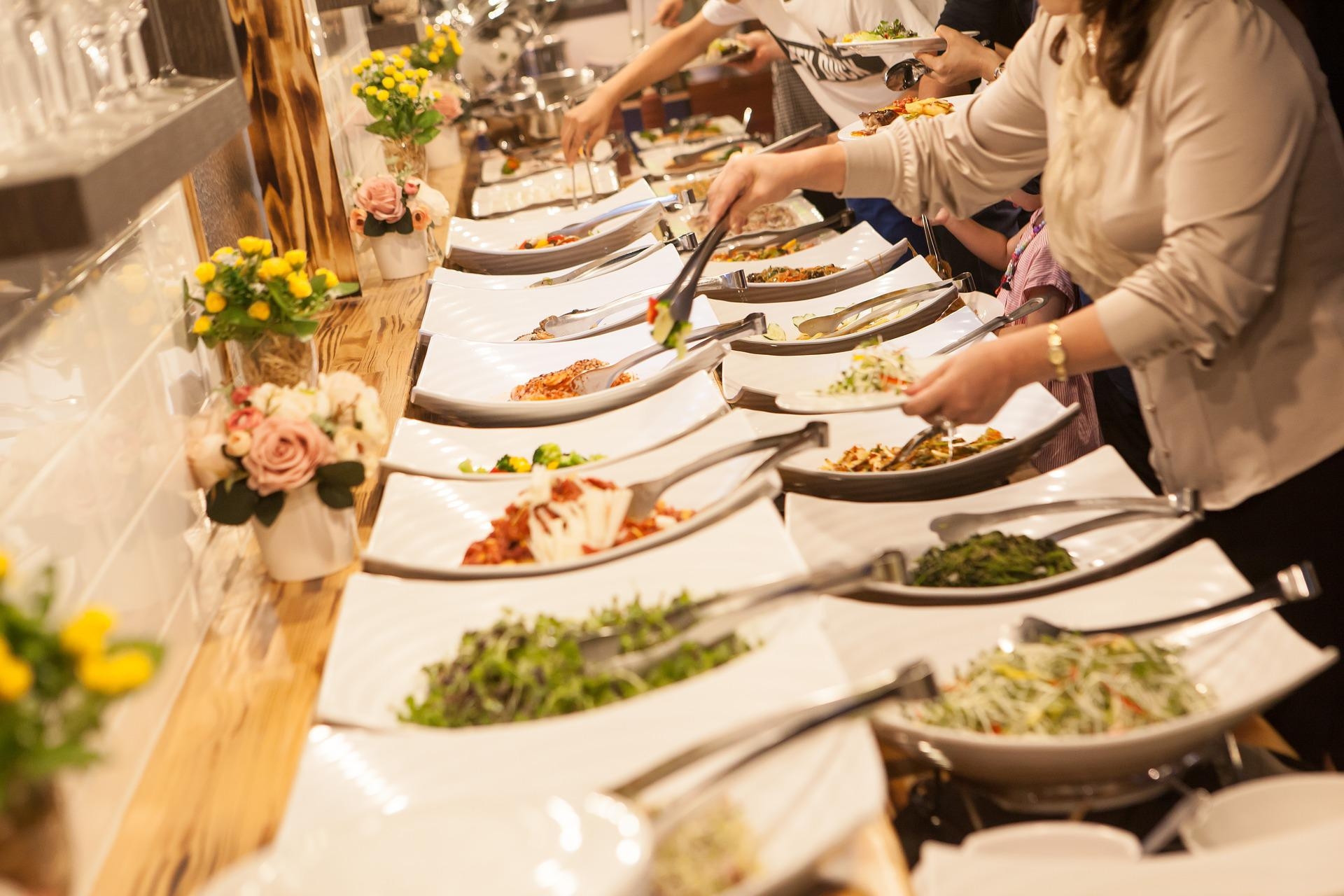 buffet table for luxury events