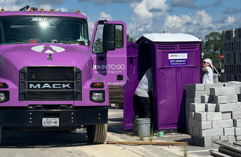 construction porta potty unit