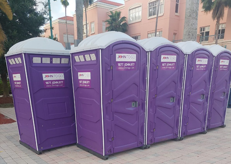 portable restrooms at Florida event