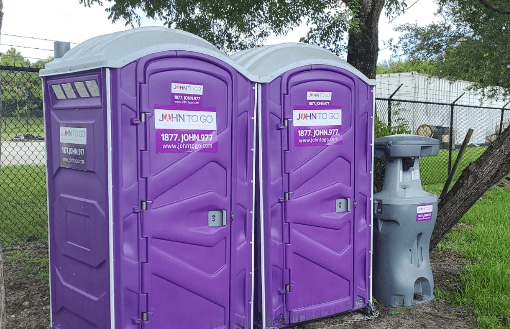portable toilet and handwashing station