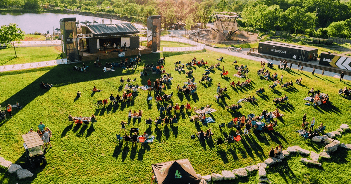An outdoor gathering