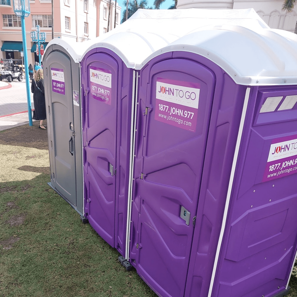John To Go’s portable toilets at an outdoor event
