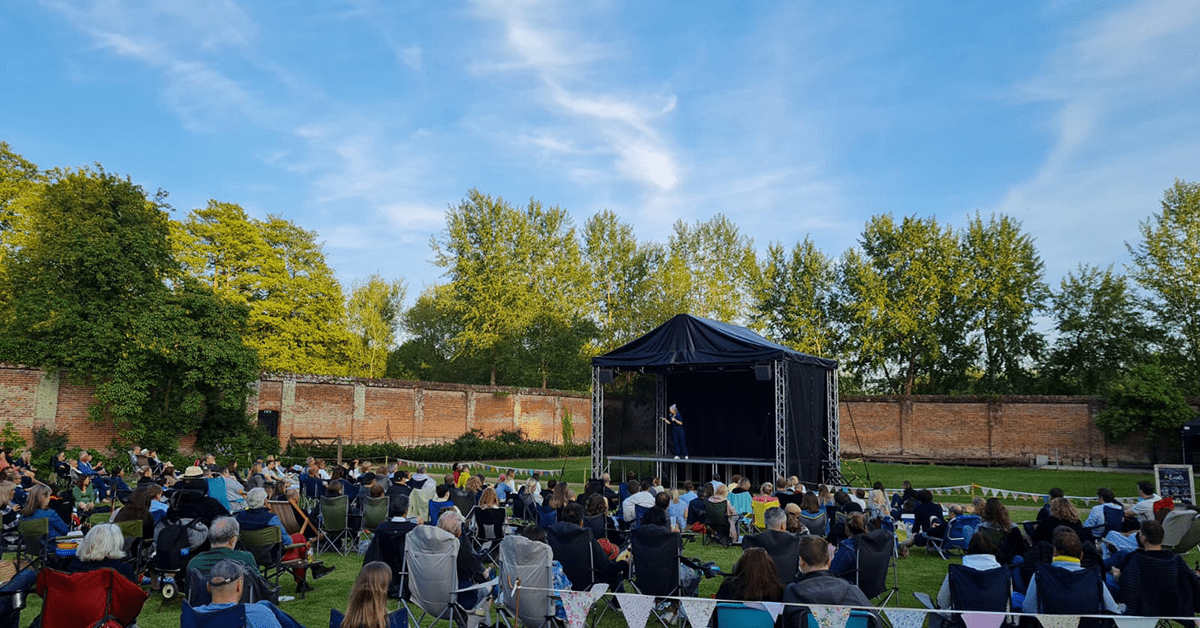 People gathered at an outdoor event