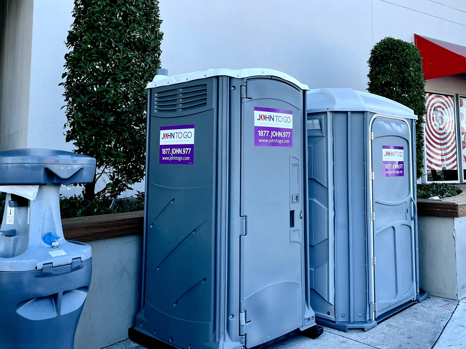 Porta Potty Hand Washing  John to Go Washing Station