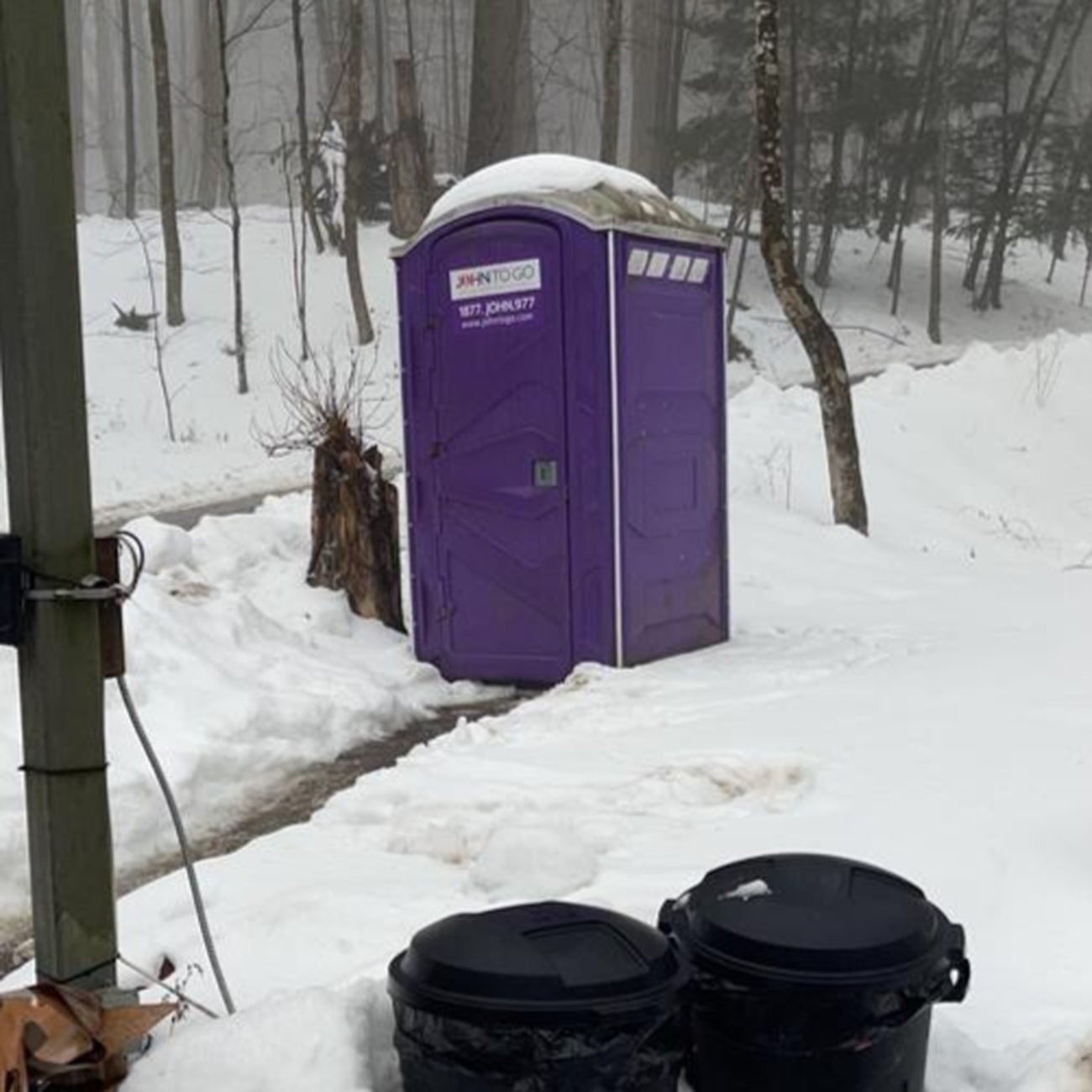 Portable toilet rental for disaster relief