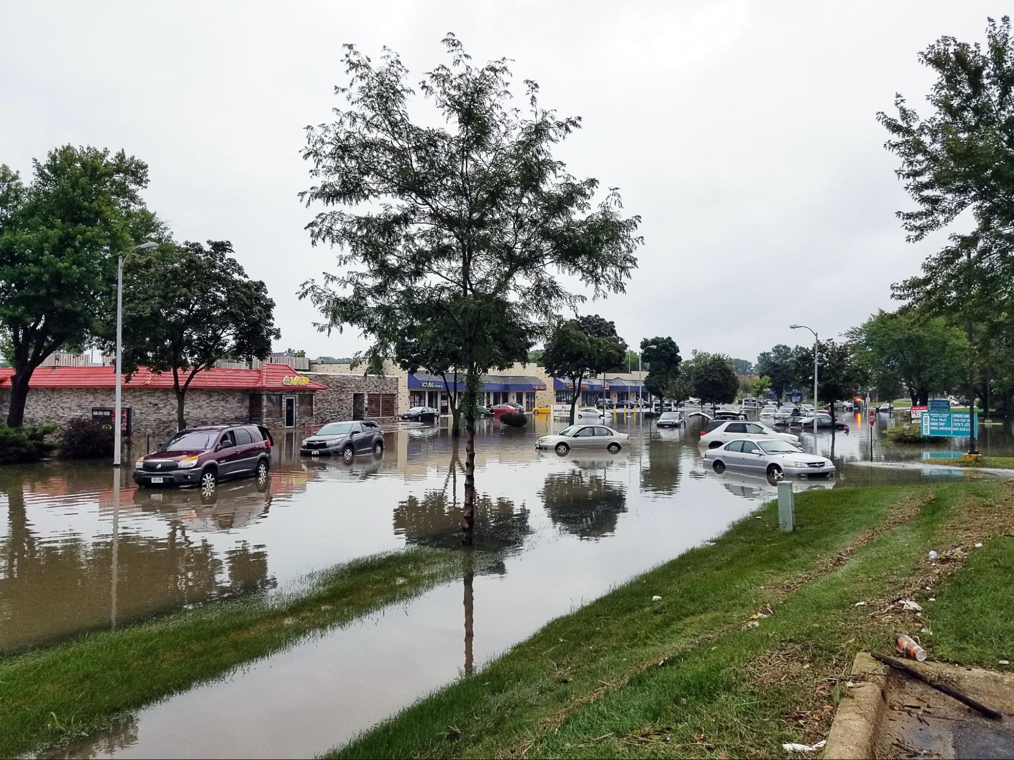 flooding due to severe weather