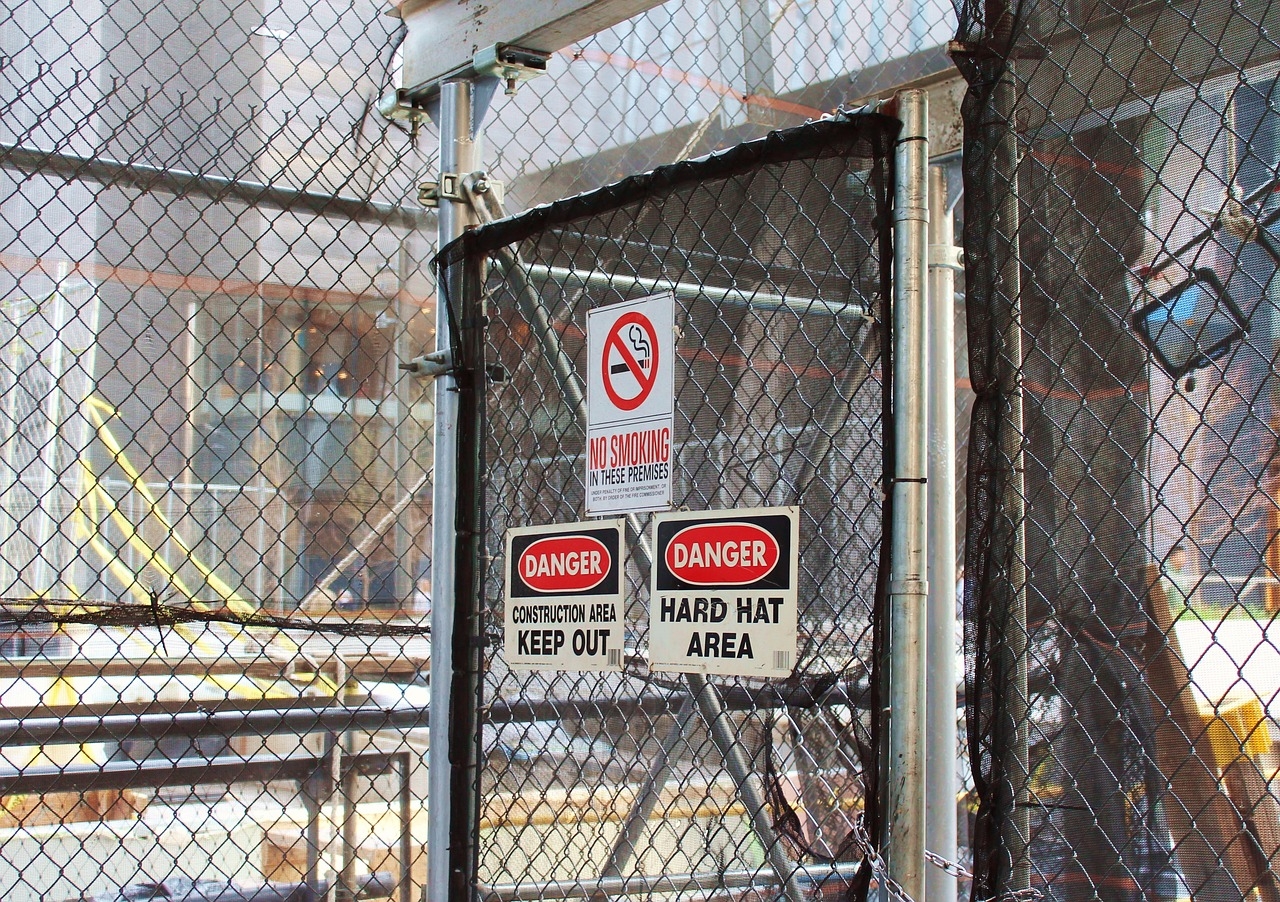 Temporary construction fencing for site protection